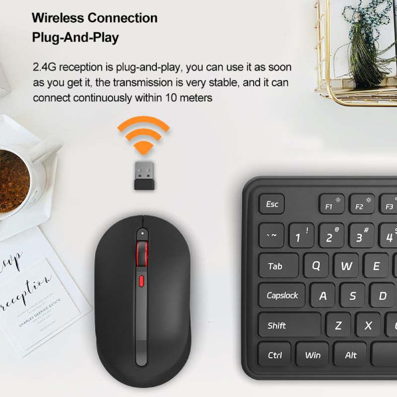 MIIIW Wireless Quiet Keyboard and Mouse Combo Gen3 MW24PB03